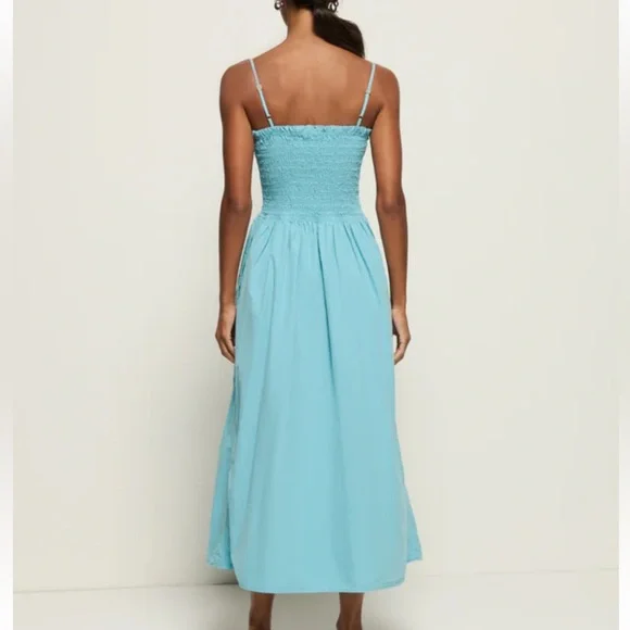 Nation LTD Light Blue Smocked Dress - Picture 5 of 10